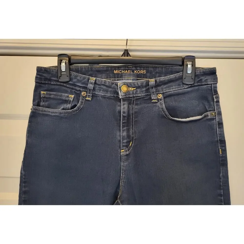 Michael Kors Women’s Denim Izzy Skinny Jeans Size 10 Mid Rise Stretch Classic